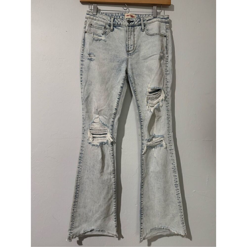 Driftwood Eva light wash flare jeans 29 33L